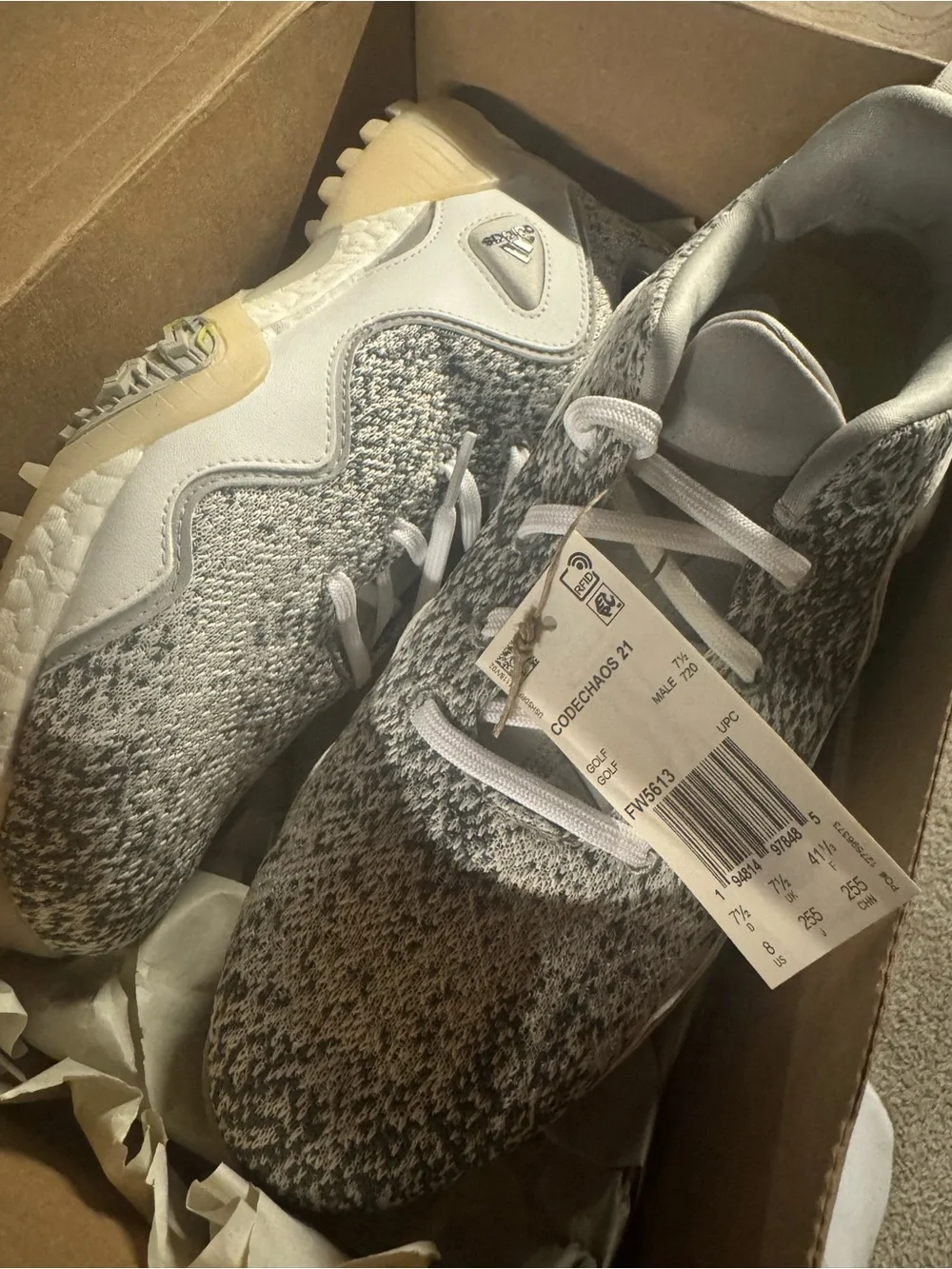 Adidas Code choas spikeless golf shoe